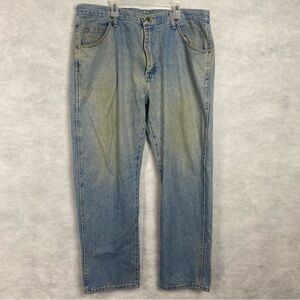 Vintage Wrangler Stained Distressed Jeans Men's 38x30 Straight Leg Grunge Skater